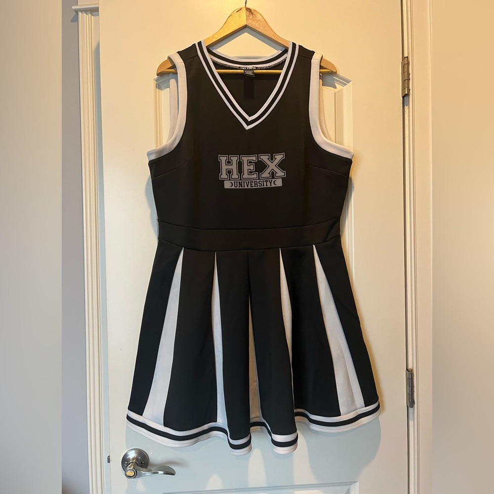 Black & White Hex University Cheer Dress 2X